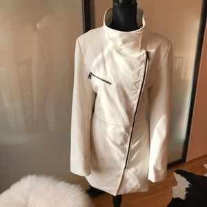 Bebe white trench coat.